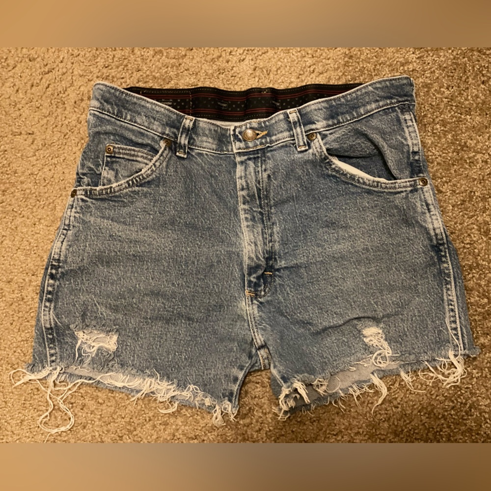 Distressed Wrangler Shorts